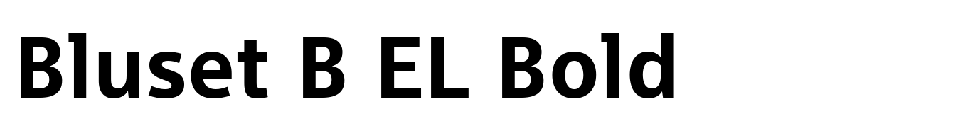 Bluset B EL Bold